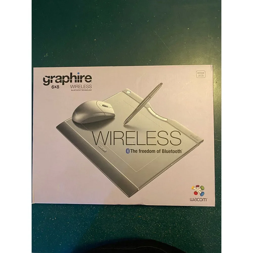Wacom Graphire CTE-630BT Wireless‎ Bluetooth 6x8 Tablet - Mouse Digitizer Stylus